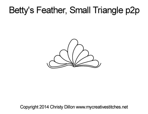 Betty's Feather Small Triangle Point-to-Point