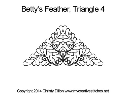 Betty's Feather Triangle 4