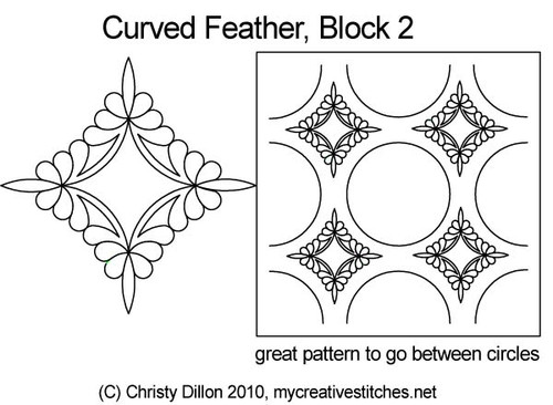 Curved Feather Block 2