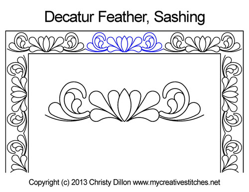 Decatur Feather Sashing