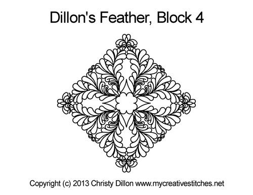 Dillon's Feather Block 4 (On Point)