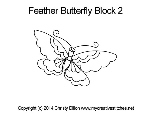 Feather Butterfly, Block 2