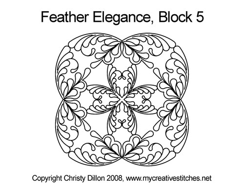 Feather Elegance, Block 5