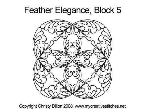 Feather Elegance Block 5