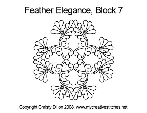 Feather Elegance Block 7