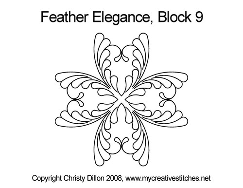 Feather Elegance Block 9