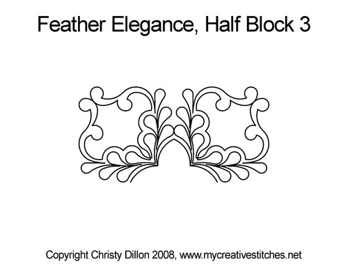Feather Elegance, Half Block 3