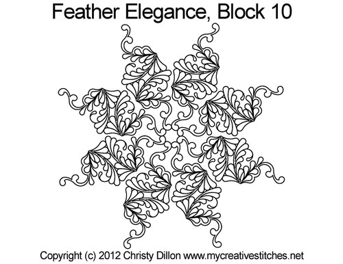 Feather Elegance Block 10