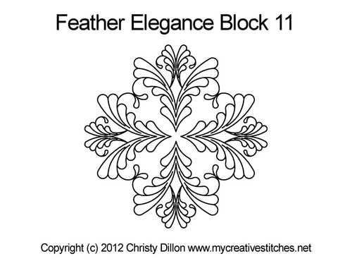 Feather Elegance Block 11
