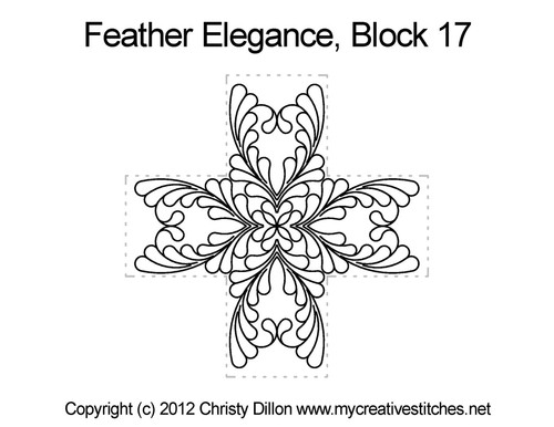 Feather Elegance Block 17