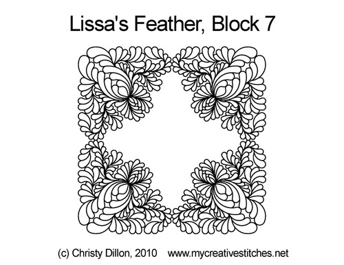 Lissa's Feather, Block 7