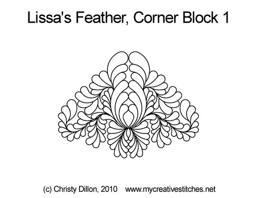 Lissa's Feather, Corner Block 1