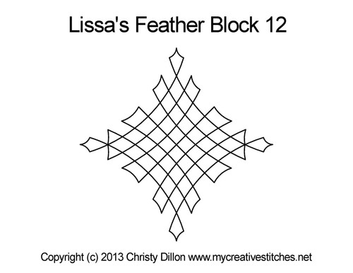 Lissa's Feather Block 12