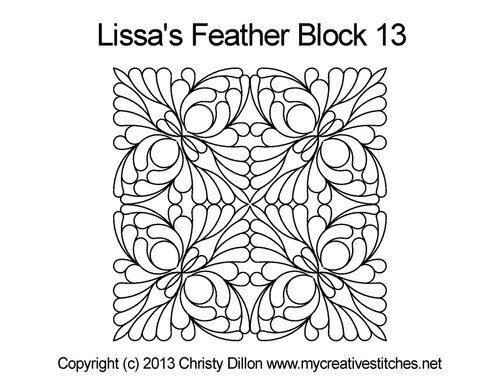 Lissa's Feather Block 13