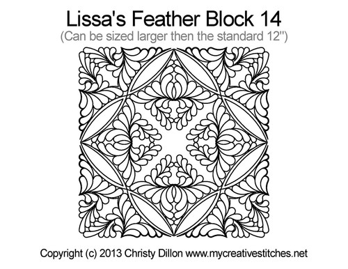 Lissa's Feather Block 14