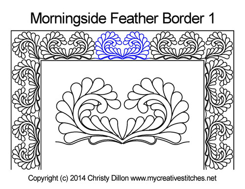 Morningside Feather Border 1 quilting designs