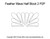 Feather Wave, Half Block 2, Point-to-Point, modern feather half block point-to-point