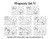 Rhapsody Edge-to-Edge Set IV, Bow, Christmas 1, Christmas 2, Christmas 3, Clover, Easter Egg, Holly, Ornaments, swirl, quick and easy digital pantograph set for computerized long-arm quilting machines
