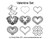 Valentine Set computerized quilting designs set