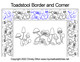 Computerized Quilting Toadstool Border and Corner
