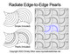 Computerized Quilting Radiate Edge-to-Edge