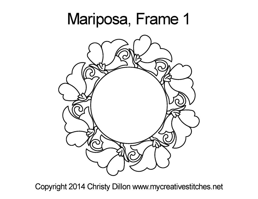 Mariposa Frame 1 My Creative Stitches