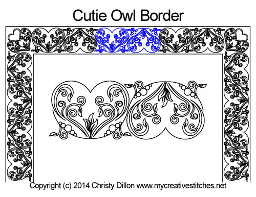 Cutie Owl Border - My Creative Stitches