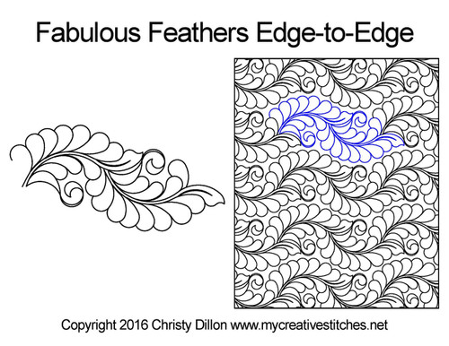 Four Painterly Feathers Hand Embroidery Pattern Pdf Instant Download  Digital Pattern 