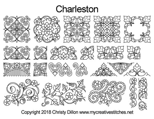 Computerized Quilting Charleston Set