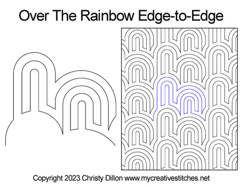 Over the Rainbow Edge-to-Edge