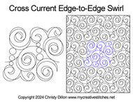 swirls, pearls, pebbles, quick and easy, neutral, digital pantograph for computerized long-arms