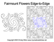 Simple flowers, four petal, five petal, swirls, quick and easy, floral