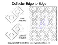 Modern, contemporary, quick and easy, circles, coins, diamonds, neutral, quick and easy