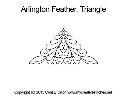 Arlington Feather, Triangle - My Creative Stitches