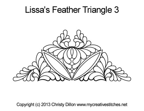 Lissa's Feather Triangle 3 - My Creative Stitches