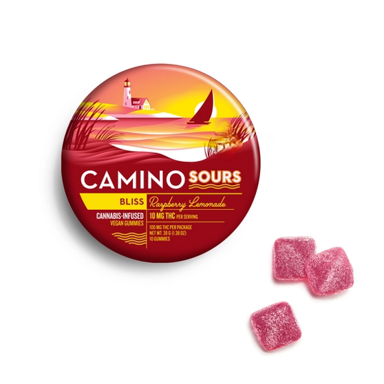 Camino Sour Gummies - Bliss -Raspberry Lemonade - 100 mg