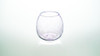 Violet handcrafted stemless wine glass made from recycled glass