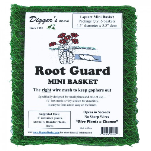 1 Case Of 144 Mini Rootguard Heavy Duty Gopher Wire Baskets