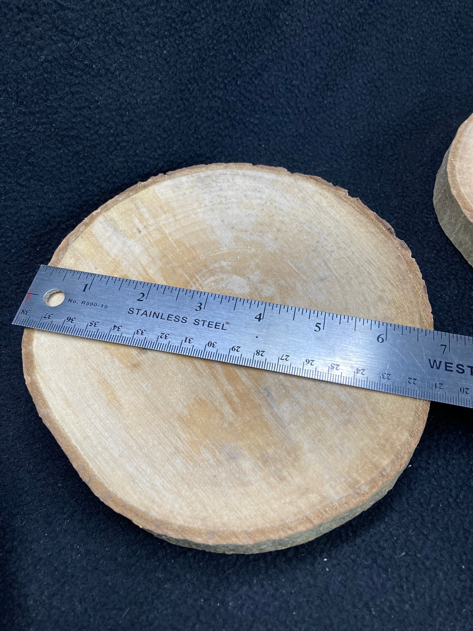 Walnut Wood Trivet Hot Plate Holder Natural Rough Cut Single