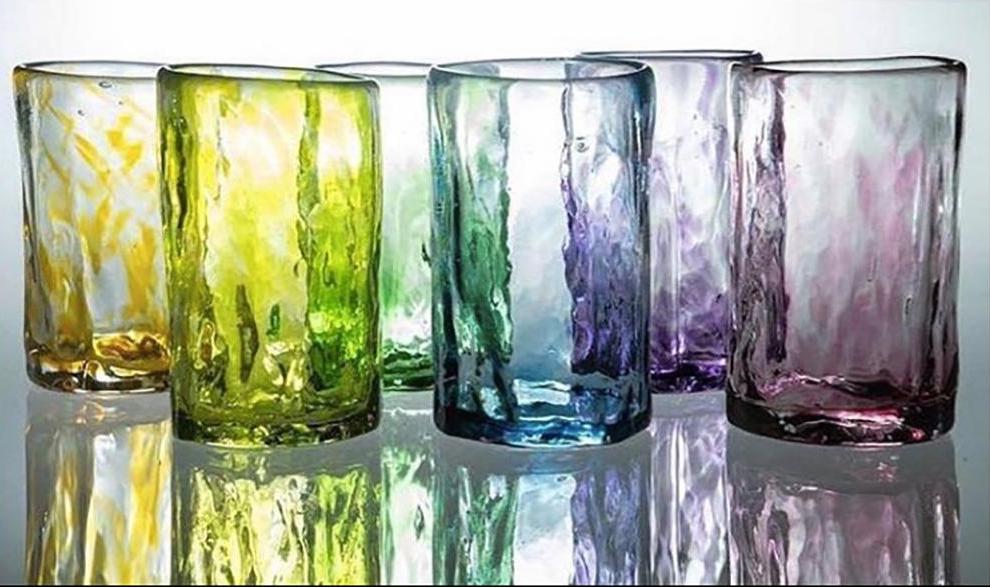 Recycled Glass Tumblers, Set of 6 - Lilac