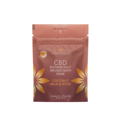 CBD Botanically Infused Bath Soak - Coconut Milk & Rose 3.5oz