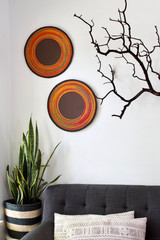 Beaded Wall Art | Orange | Placemat |