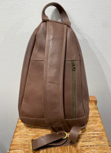 Cross Body Backpack - Brown | Genuine Leather | Handmade in Kenya