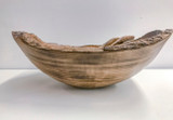 Burned Wood Salad Bowl Set | Oval Rustic Large | Jacaranda Wood | Handmade In Kenya