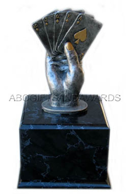 Poker Trophy - Big Slick Pedestal 