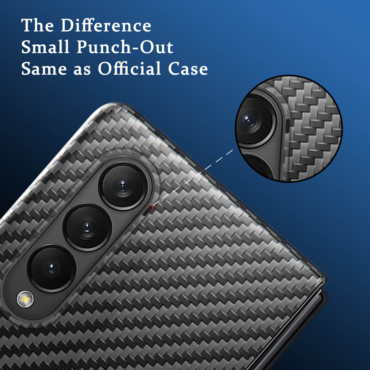 Genuine Carbon Fiber Case r Samsung Galaxy Z Fold 5 Matte Slim