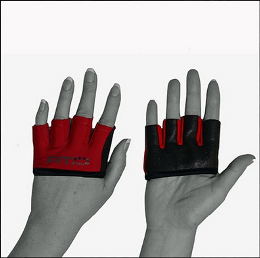 FIT FOUR BLACK AND RED ANTI-RIPPER GLOVES