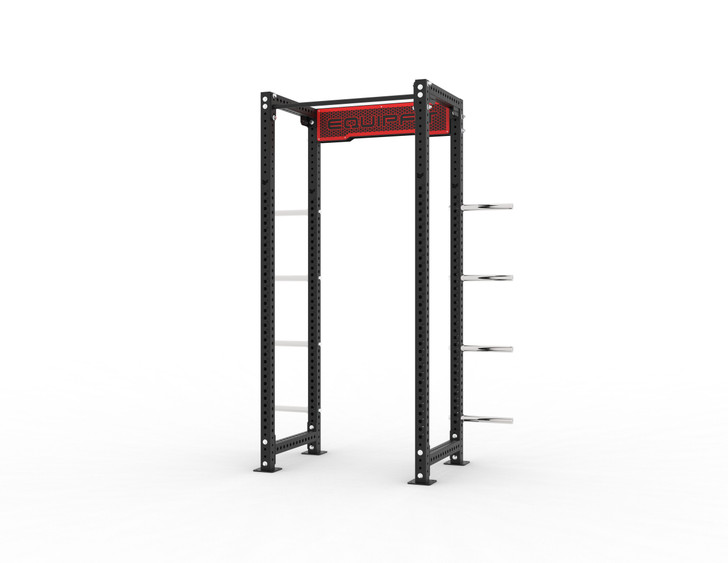 EQUIPFIT Half Rack with plate storage and logo