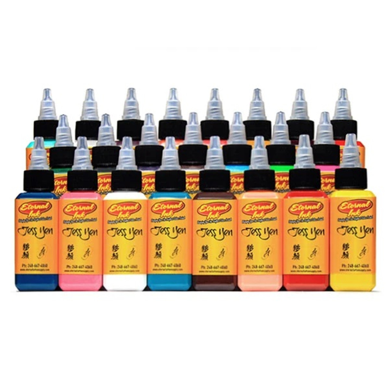 Primary Color Tattoo Ink Set, 4 Colors - Element Ink, 1 oz.