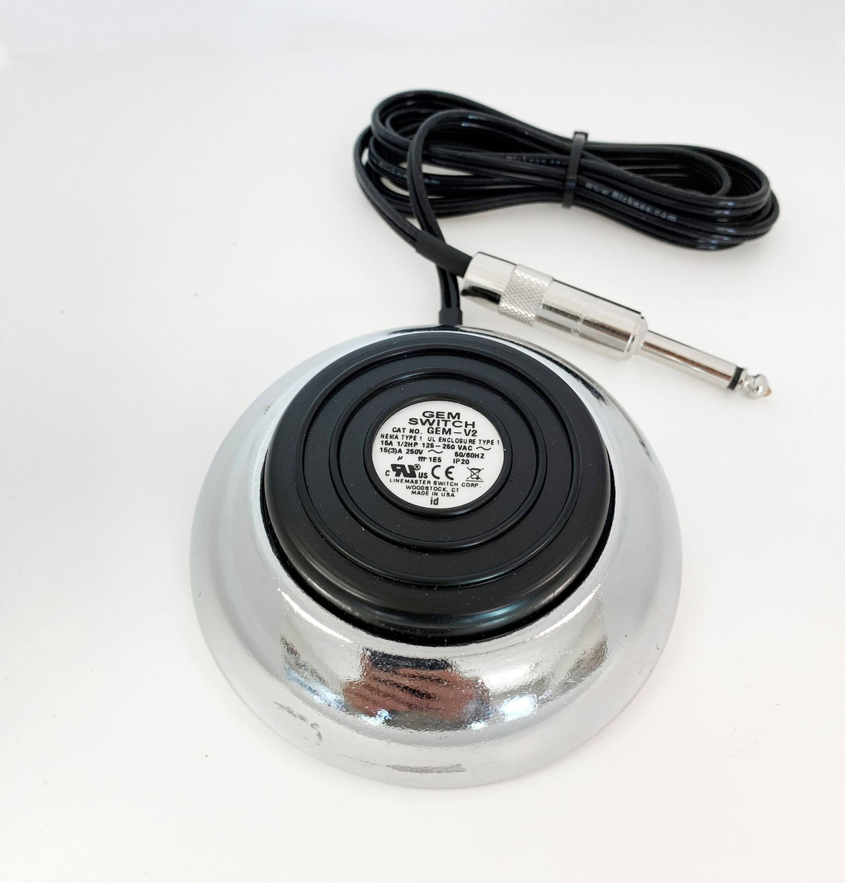 Dermasoft Stainless Steel Round Gem Heavy 360 Tattoo Foot Pedal/Foot S |  Dermasoft Tattoo